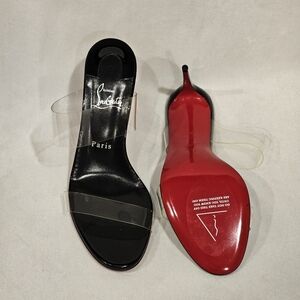 New Christian Louboutin Just Nothing Black Sandals In Size 39.5